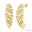 Bold Diamond Fashion Half Hoop Earrings