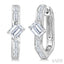 Geometric Diamond Fashion Hoop Earrings
