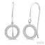 Circle Petite Diamond Fashion Earrings