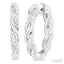 Swirl Diamond Fashion Hoop Earrings