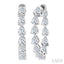 Inside-Out Pear Shape Diamond Hoop Earrings