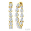Inside-Out Pear Shape Diamond Hoop Earrings