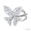 Twin Fish Diamond Stud Earrings