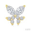 Twin Fish Diamond Stud Earrings