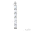 Emerald Shape Inside-Out Diamond Fashion Hoop Earrings