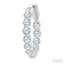 Round Shape Inside-Out Diamond Fashion Hoop Earrings