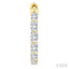 Oval Shape Inside-Out Diamond Fashion Hoop Earrings