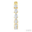 Pear Shape Inside-Out Diamond Fashion Hoop Earrings