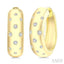 Mosaic Diamond Fashion Hoop Earrings