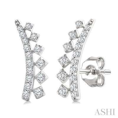 Diamond Fashion Ear Climbers