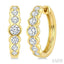 Graduated Bezel Set Diamond Fashion Hoop Earrings