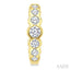 Graduated Bezel Set Diamond Fashion Hoop Earrings