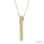 Vertical Bar Diamond Pendant