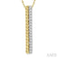 Vertical Bar Diamond Pendant