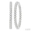 Inside-Out Diamond Round Hoop Earrings