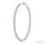 Inside-Out Diamond Round Hoop Earrings