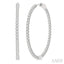 Inside-Out Diamond Round Hoop Earrings