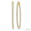 Inside-Out Diamond Round Hoop Earrings