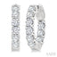Inside-Out Diamond Round Hoop Earrings