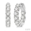 Inside-Out Diamond Round Hoop Earrings