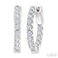 Inside-Out Diamond Round Hoop Earrings