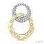 Circle Interlock Diamond Fashion Earrings