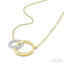 Circle Interlock Mosaic Diamond Fashion Pendant