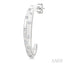 Mosaic Half Hoop Fashion Earrings