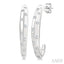Mosaic Half Hoop Fashion Earrings