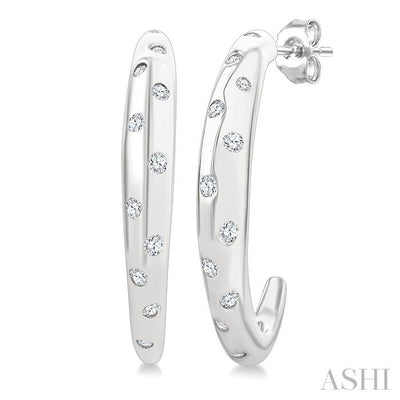 Mosaic Half Hoop Fashion Earrings
