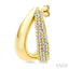 Aeris Gold Diamond Fashion Half Hoop Earrings