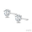 Round Shape Martini Diamond Stud Earrings