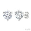 Round Shape Martini Diamond Stud Earrings