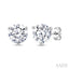 Round Shape Martini Diamond Stud Earrings