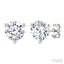 Round Shape Martini Diamond Stud Earrings