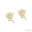 Round Shape Martini Diamond Stud Earrings