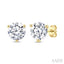 Round Shape Martini Diamond Stud Earrings