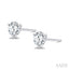 Round Shape Martini Diamond Stud Earrings