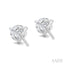 Round Shape Martini Diamond Stud Earrings