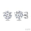 Round Shape Martini Diamond Stud Earrings