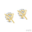 Round Shape Martini Diamond Stud Earrings