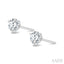 Round Shape Martini Diamond Stud Earrings