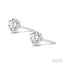 Round Shape Martini Diamond Stud Earrings