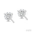 Round Shape Martini Diamond Stud Earrings