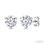 Round Shape Martini Diamond Stud Earrings
