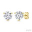 Round Shape Martini Diamond Stud Earrings