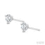 Round Shape Martini Diamond Stud Earrings