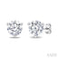 Round Shape Martini Diamond Stud Earrings