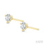 Round Shape Martini Diamond Stud Earrings