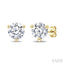 Round Shape Martini Diamond Stud Earrings